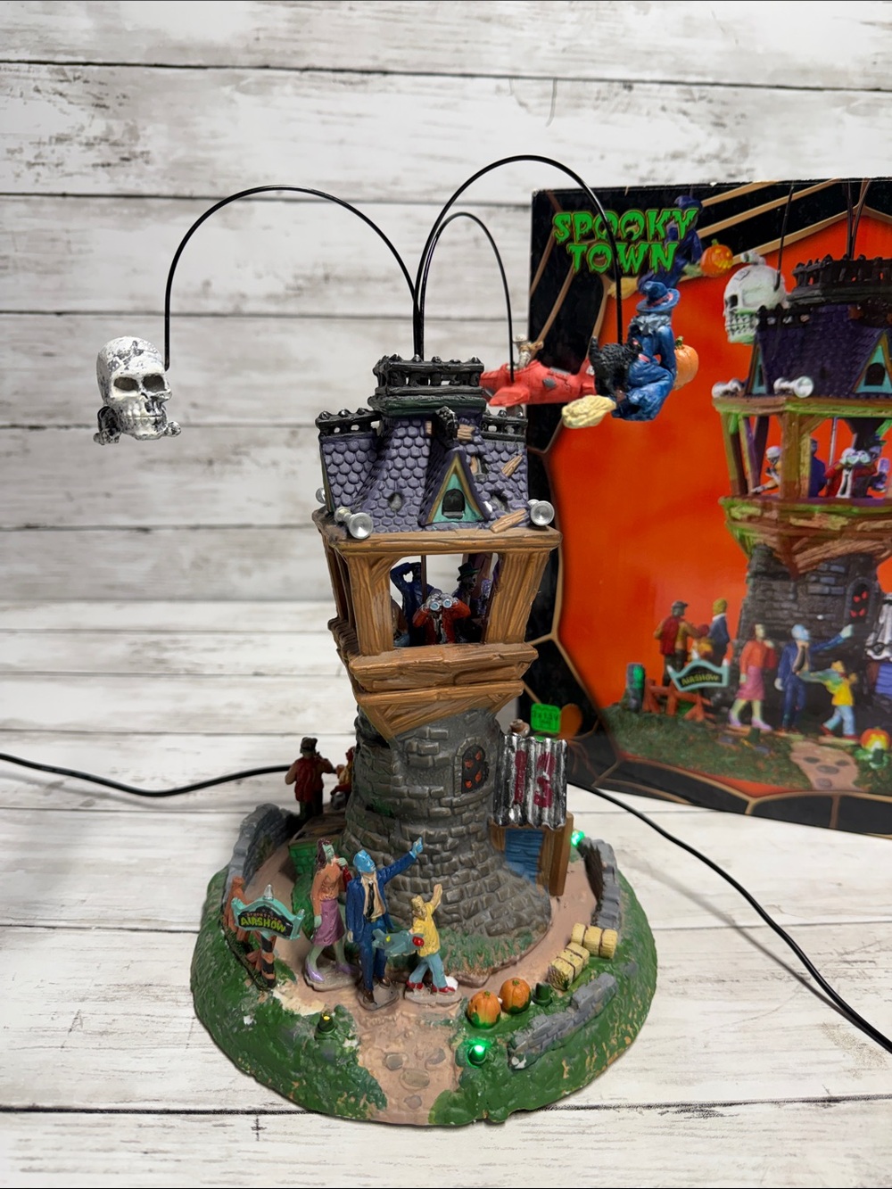 Rare Lemax Spooky Town Airshow 34607 Retired Animated Village works